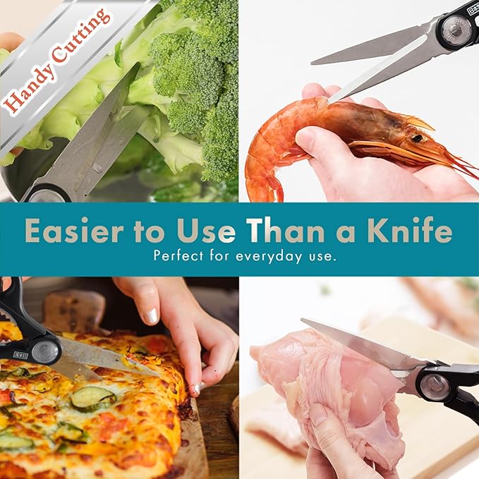 Japanese Multipurpose 9.0" Kitchen Scissors Come Apart Blade Stainless Steel Made in Japan - Bloomnest