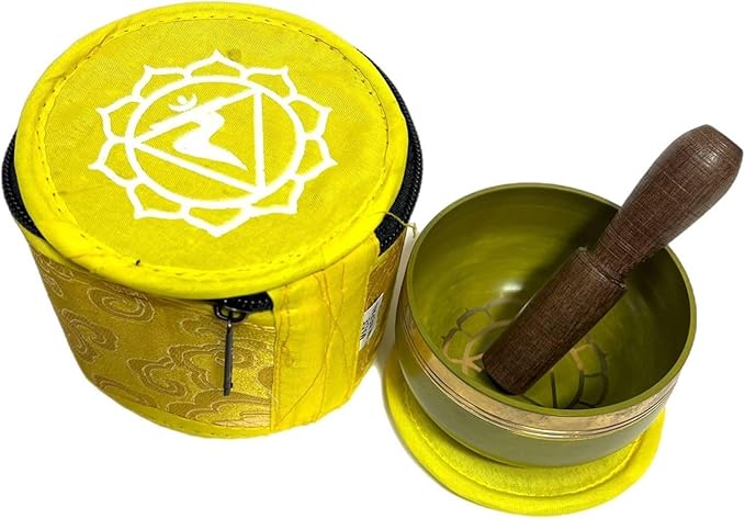 3 inches Solar Plexus Chakras Singing Bowl Meditation Bowls for Relaxation and Healing (Solar Plexus Chakras, 3 Inch) - Bloomnest