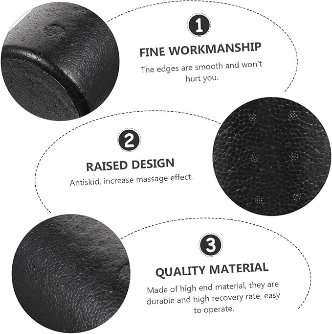 High-Density Expanded Polypropylene Yoga Massage Roller for Muscle and Postural Alignment Solid Foam for Fitness Balance and Spinal Stabilization - Bloomnest