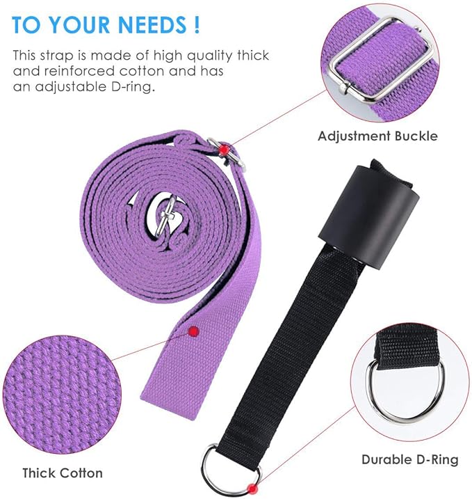 Leg Stretcher, Door Flexibility & Stretching Leg Strap - Great for Ballet Cheer Dance Gymnastics or Any Sport Leg Stretcher Door Flexibility Trainer Premium Stretching Equipment - Bloomnest