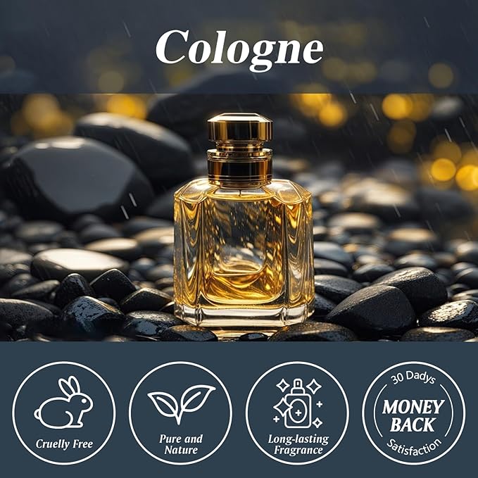 Cologne Fragrance Oil 3.38FL.OZ - Aromatherapy Essential Oils for Diffusers for Home, Cologne Scented Oils for Massage, Soap Candle Making Scents - 100ML - Bloomnest