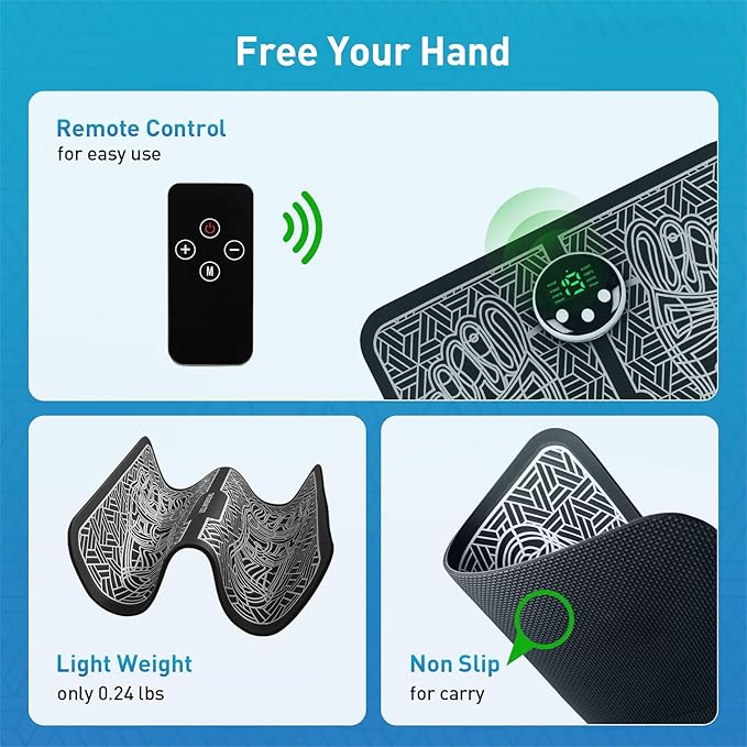 Phixnozar TENS & PMS,Transcutaneous Electronic Nerve Stimulator, EMS Foot Massage for Muscle Relaxation, LCD Display Screen - Bloomnest