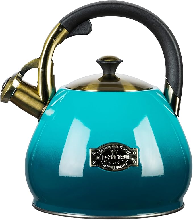 Tea Kettle Stovetop Whistling Kettle Teapot, 3Quart Tea Pot Stainless Steel Teakettle for Stove Top with Heat Proof Ergonomic Handle - Bloomnest