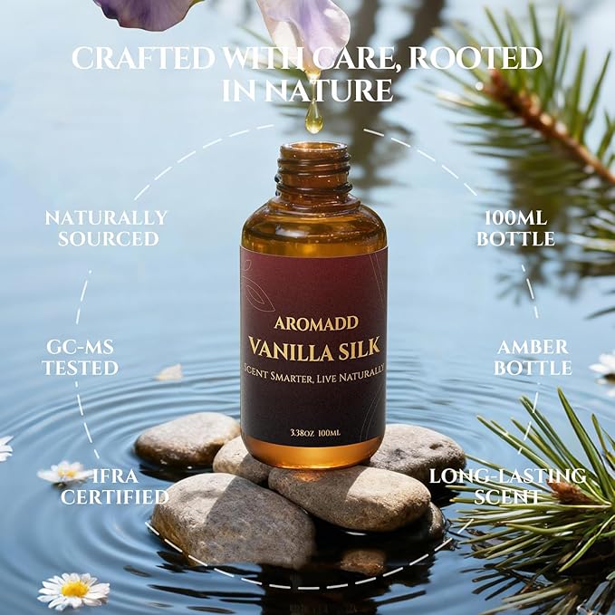 AROMADD Hotel Collection Diffuser Oil Vanilla Silk– Inspired by Luxury Hotel Scent for Waterless & Cold Air Diffusers –3.38 Fl Oz (100ml) Long-Lasting Home Fragrance for Living Room & Bedroom - Bloomnest