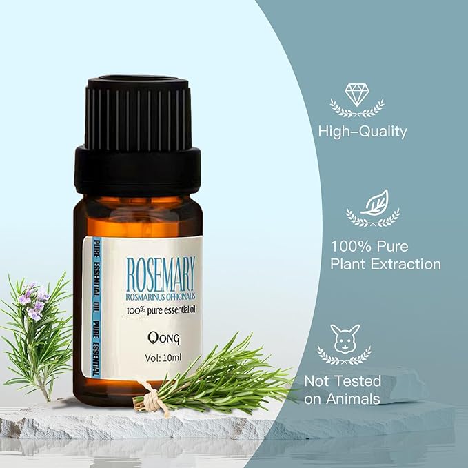 Rosemary Essential Oil Blend, Rosemary Oil, Can be Used for, Hair, Skin, Nails, Aromatherapy Oil& Diffuser Essential Oils- 10ML - Bloomnest