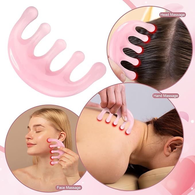 ProSuites 3 Pack Head Massager Scalp Comb Resin Scalp Stress Relax Tool for Christmas, Birthday, Mother's Day, Father's Day ProSuites