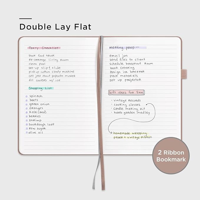 &And Per Se Lined Journal Notebook, 160 Pages, A5 5.7 x 8 inches College Ruled Thick Paper Notebook Journals for Writing, Hardcover Notebooks for Women Men Office School (1 Pack, Apricot) - Bloomnest