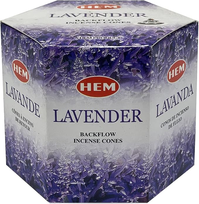 TRUMIRI Lavender Incense Cones (40 pieces, 2 sets of 20) for Waterfall & Fountain