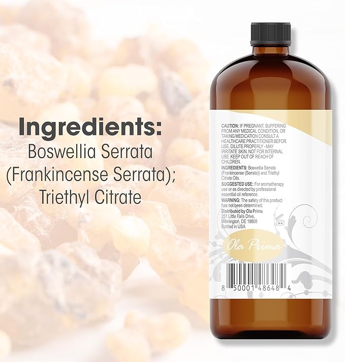Ola Prima Oils 8oz - Frankincense Essential Oil - 8 Fluid Ounces - Frankincense Oil Therapeutic Grade - Bloomnest