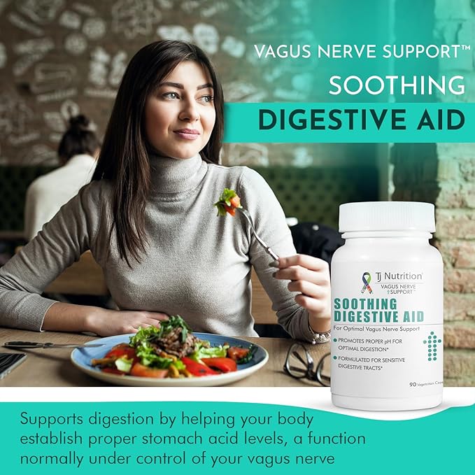 Digestive Health Support - Soothing Digestive Aid with Vagus Nerve Support™ for Optimal pH and Enhanced Digestion Comfort TJNutrition