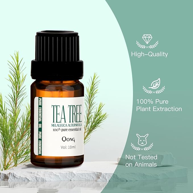 Tea Tree Essential Oil Blend, 100% Pure Natural Aromatherapy, Undiluted for Diffuser, Anti-Dandruff & Anti-Itch, Hair, Scalp-10ML - Bloomnest