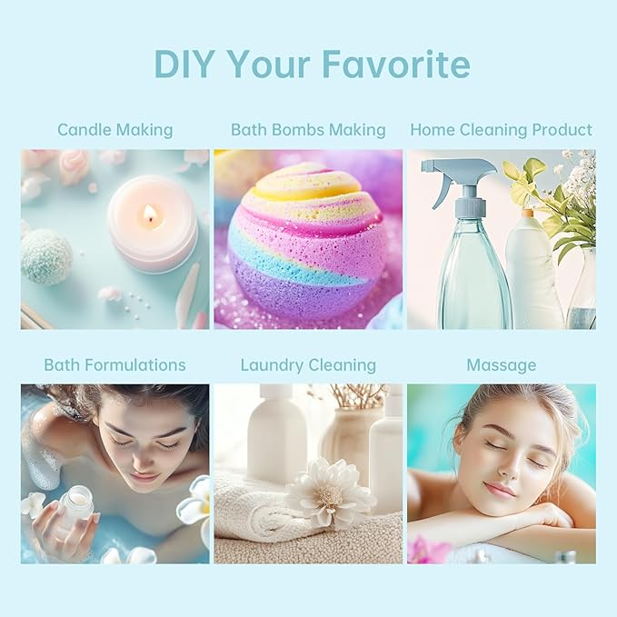 Summer Essential Oils Set | Top 6 Tropical Blends for Diffusers, Candle Scents, Aromatherapy Fragrance Oil - Coconut, Pineapple, Beach, Breeze, Lemon, Summer Night | Gift Set for Women, Home, Spa - Bloomnest