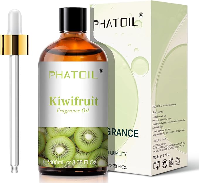 PHATOIL 3.38FL.OZ Kiwifruit Fragrance Oils for Aromatherapy, Essential Oils for Diffusers for Home, Perfect for Diffuser, Yoga, Skin Care, DIY Candle and Soap Making - 100ml - Bloomnest