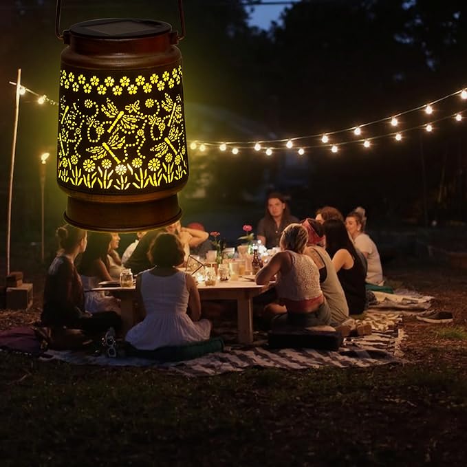 Solar Dragonfly Lantern, Solar Light for Garden, Dragonfly Gifts, Gifts for Women, Gifts for mom, Grandma Gifts, Garden Gifts, mom Day Gifts, Christmas Gifts - Bloomnest