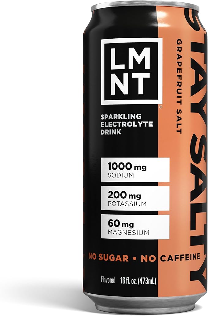 LMNT Sparkling Electrolyte Drink - Grapefruit Salt | 12-Count - Bloomnest
