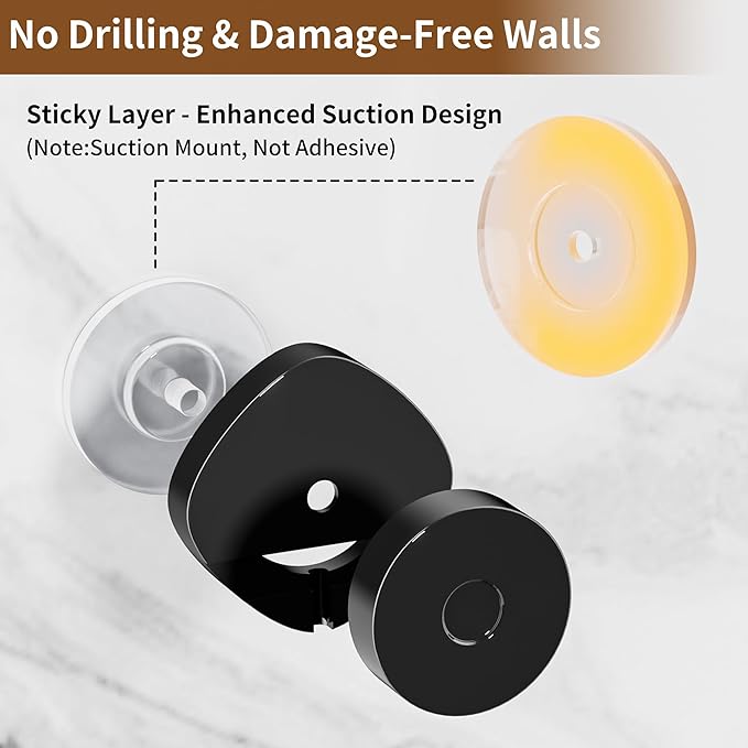 KEGII Shower Caddy Suction Cup, 4 Pack Suction Shower Shelf with Towel Rack No Drilling, Removable Shower Organizer with Hooks & Soap Holder, Space-Saving Bathroom Storage (Black) - Bloomnest