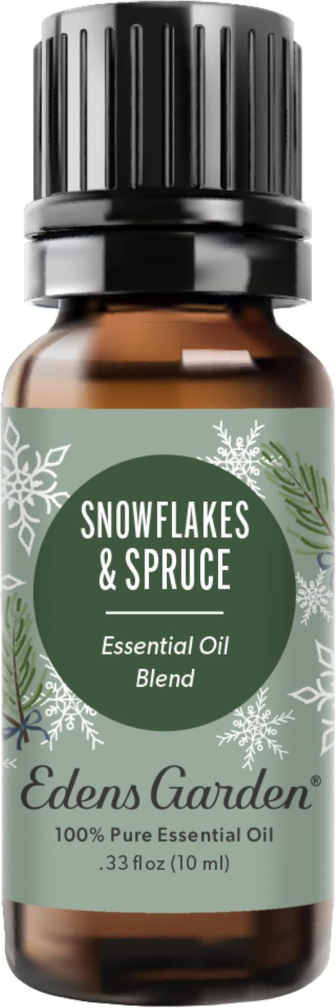 Edens Garden Snowflakes & Spruce Essential Oil Blend- 100% Pure Premium Grade, Undiluted, Natural, Therapeutic, Aromatherapy, The Best for Diffusing, Candle, Laundry, Humidifiers 10 ml (.33 fl oz) - Bloomnest