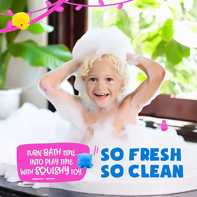 Bath Bombs for Kids with Surprise Inside - Organic Bath Fizzies with Toys Inside. All Natural, Gentle, and Kids Safe, Rainbow Spa Bath Fizz Balls, Stocking Stuffers Christmas Gifts for Boys, Girls - Bloomnest