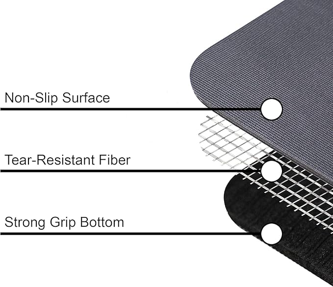 6 Pack Vista Wide 6mm Yoga Mat by Mount Adams - The New Standard in Professional Yoga Mats - Dense, Slip Resistant Exercise Mat - Wholesale Studio Brand Now Available to the Public, 72" x 26" - Bloomnest