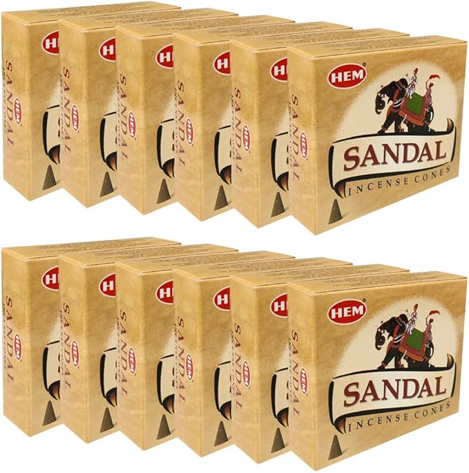 Sandal Incense Cones and Cone Incense Burner Bundle Insence Insense Hem Incense TRUMIRI