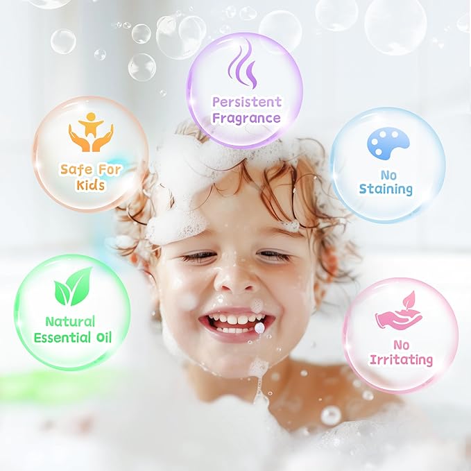Bath Bombs for Kids with Toy Inside, 30 PCS Natrual and Organic Bubble Bath Bombs with Glow-in-The-Dark Surprise Inside, Perfect Handmade Birthday, Party, for Boys and Girls. - Bloomnest