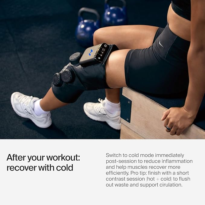Hyperice X 2 Knee Advanced Heat and Cold Contrast Therapy - Pain and Inflammation Relief - Provides Increased Range of Motion - FSA/HSA Eligible - Bloomnest