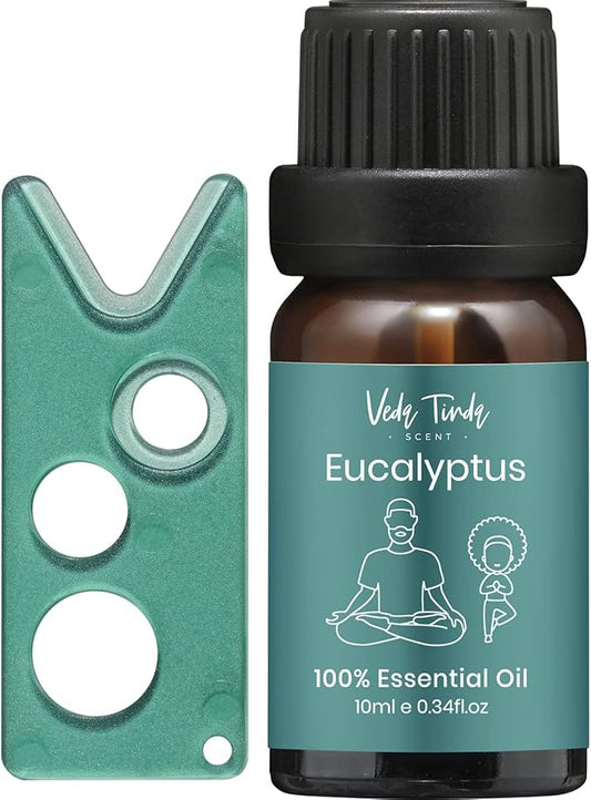 Eucalyptus Essential Oil, 100% Pure Nature Organic Eucalyptus Oil for Diffuser, Refreshing, Clear Head, 0.34 fl oz 10ml - Bloomnest