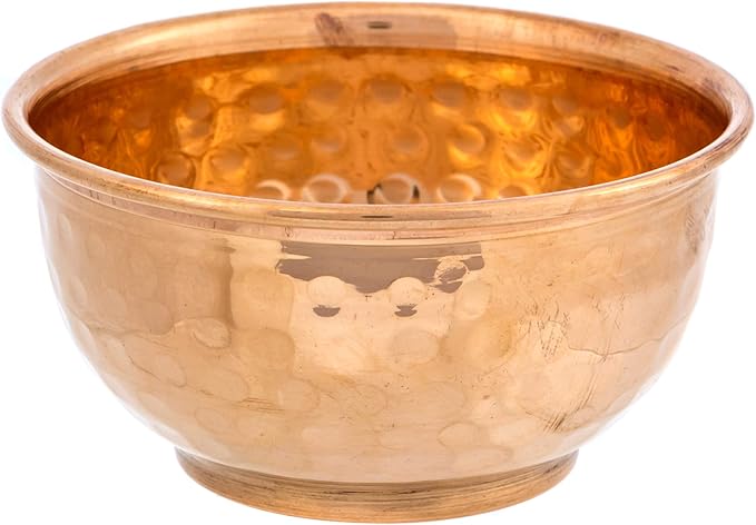 Alternative Imagination Hammered Copper Offering Bowl for Altar Use, Rituals, Incense, Smudging, Decoration, and More - Bloomnest