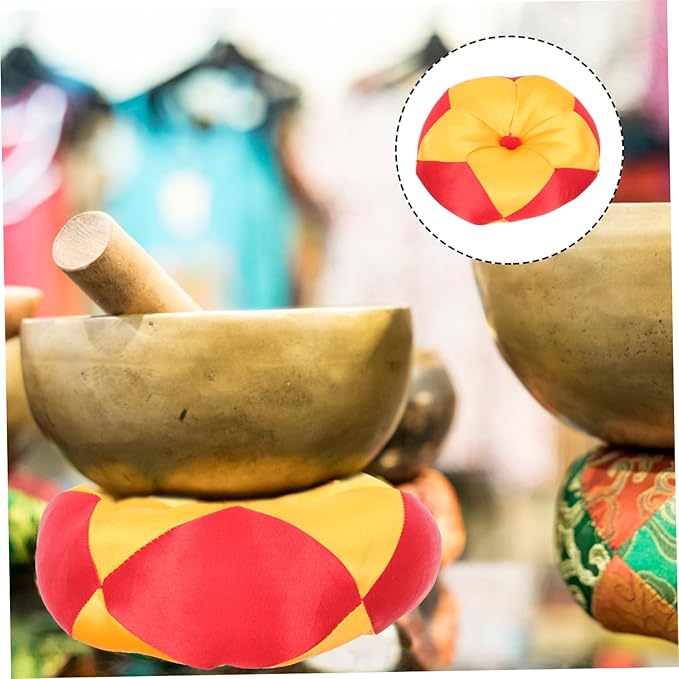 Buddhist Sound Bowl Cushion Pad Durable Singing Bowl Holder Mat for Meditation and Healing Artistic Design Comfortable Touch Prevents Movement - Bloomnest