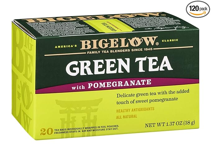 Bigelow Green Tea With Pomegranate 20 BAG (Pack of 12)12 - Bloomnest