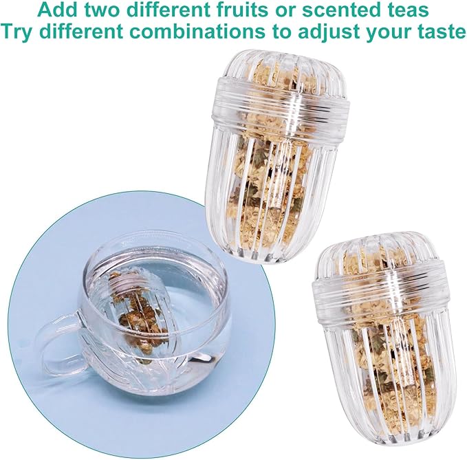 2pcs Upgraded Fruit Infuser Insert, Tea Infuser Bottle Ball for Wide Mouth Bottles - Bloomnest