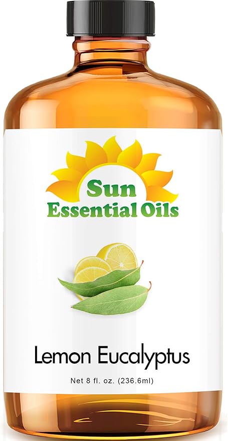 Sun Essential Oils 8 oz Lemon Eucalyptus Essential Oil – Aromatherapy Oil - Bloomnest