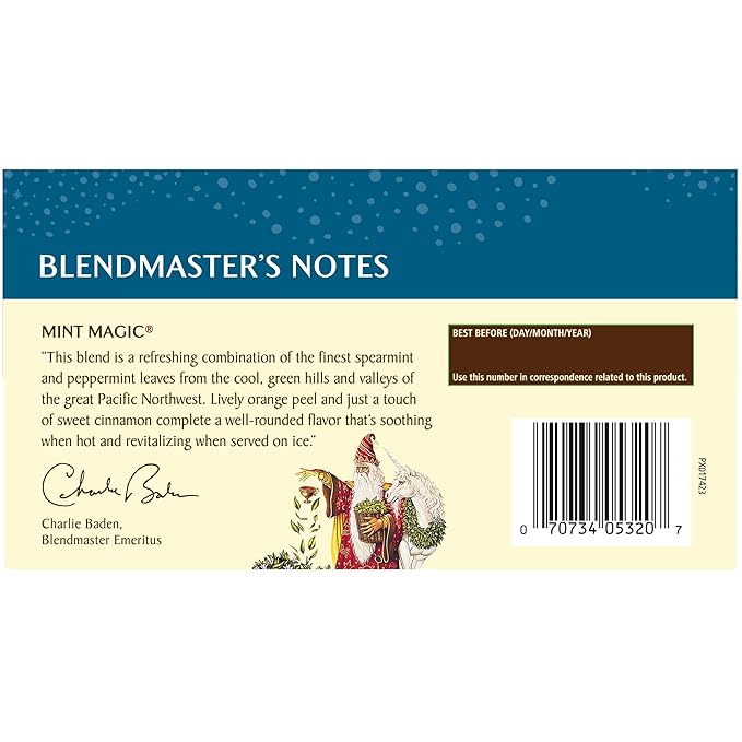 Celestial Seasonings Herbal Tea, Mint Magic,Caffeine Free, 20 tea bags (Pack of 6) - Bloomnest