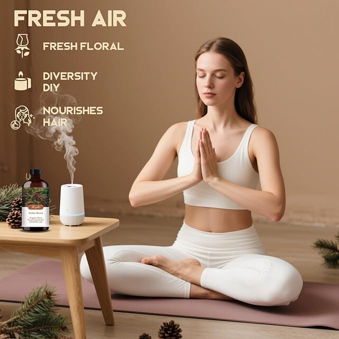 Cedarwood Essential Oil-Cedarwood Fragrance Oil 4.33oz (130ml)-100% Pure Natural Scent for Diffusers, Candles, Soap Making & Aromatherapy-Relaxing Home & Gift Essential Oil for Bath, Massage - Bloomnest