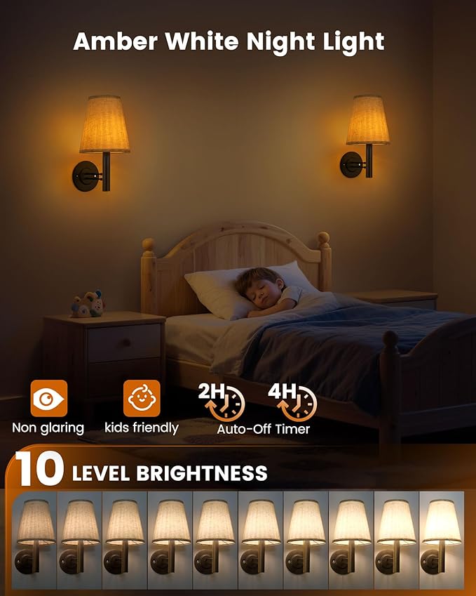Rechargeable Wall Sconces Gold with Remote Control, 5200mAh Battery Operated Wall Lights, Wireless 16 Colors Timer & Dimmable Battery Wall Lamp for Bedroom, Living Room, Hallway - Bloomnest