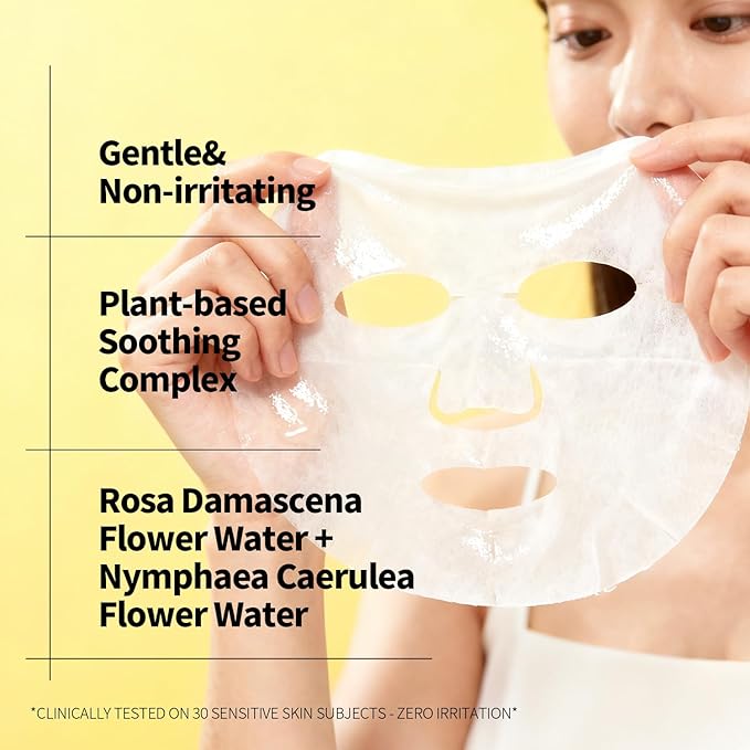 Firming and Moisturizing Sheet Face Masks (Pack of 10) with Hyaluronic Acid and Peptides, Reduce Fine Lines and Wrinkles, Hydrating & Anti-Aging Spa Face Mask, Facial Skin Care - Bloomnest