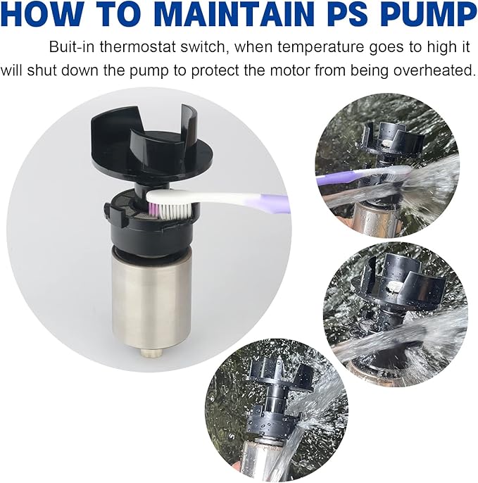 WaterRebirth (5700GPH-305W, UL listed) High Flow Large Fountain Submersible Water Pond Sump Pump Aquarium Electric Waterfall Pump Outdoor PS-5700 - Bloomnest
