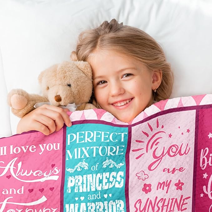 7 Year Old Girl Birthday Gifts Idea, Gifts for 7 Year Old Girls, Birthday Gifts for 7 Year Old Girls, 7th Birthday Gifts for Girls, 7th Birthday Decorations for Girls, Stuff for Girls Blanket 50"X60" - Bloomnest