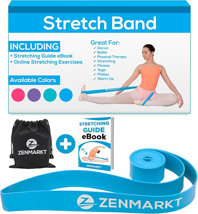Zenmarkt Ballet Stretch Bands for Flexibility and Strength - Stretch Bands Ideal to Have as Dance Equipment in Every Competition - Suitable for Gymnastics, Cheerleading, and Pilates Training - Bloomnest