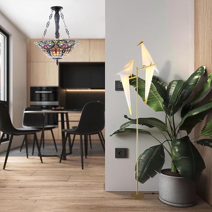 68 Inch Bird Floor Lamp, Gold Bird Lamp Swing Floor Light Fixtures, Modern LED Standing Floor Lamp for Bedroom Living Room - Bloomnest