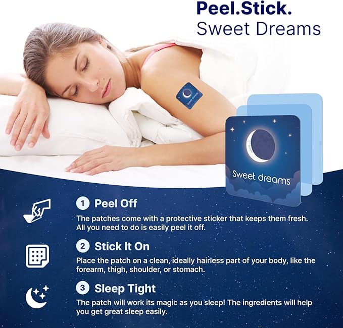 Wellamoon Original Sleep Patches for Adults Extra Strength | Sleep Patch with Melatonin & Valerian | Skin-Friendly & Cruelty-Free | Long-Lasting Night Comfort for Men & Women | Pack of 3 x 28 Patches - Bloomnest