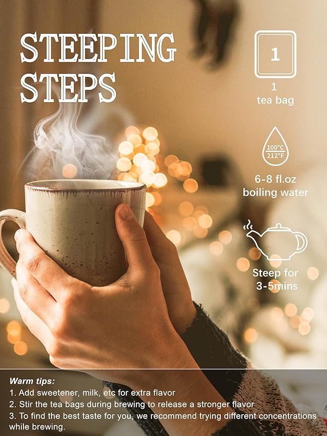 TeeLux Rooibos Tea Bags, Premium Natural Rooibos Herbal Tea, Fruity Sweet Flavor, Caffeine-free, 100 Count - Bloomnest