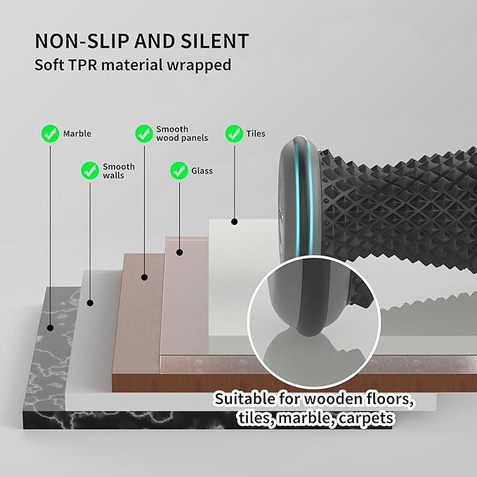 Foot Roller Massager for Plantar Fasciitis, Arch and Heel Pain Relief，Portable and Silence, Deep Tissue Foot Massager Roller Tool to Improve Circulation and Relieve Tension-Black - Bloomnest