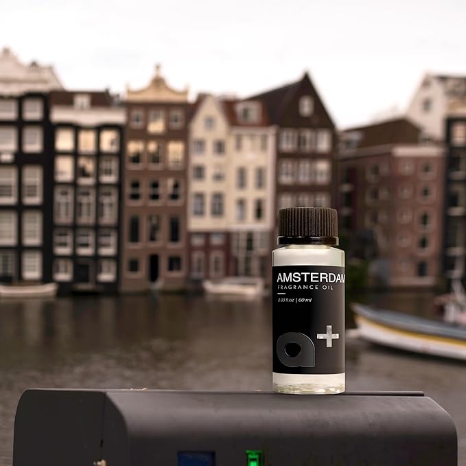 Aromar+ Fragrance Oil – Amsterdam-Inspired by Luxury Hotel Scent Experience with Leather, Woody Spice – for Waterless Diffusers – Long-Lasting Aroma – 60mL - Bloomnest