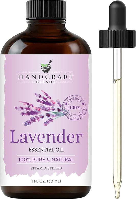 Handcraft Blends Lavender Essential Oil – 1 Fl Oz – 100% Pure and Natural – Premium Grade Essential Oil for Diffuser and Aromatherapy, Skin, Massage, Candle and Soap Making Fragrance - Bloomnest