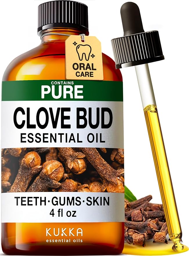 KUKKA Clove Essential Oils - 4 Fl Oz - for Hair, Skin, Diffuser, Aromatherapy & DIY Soap Making Scent - Bloomnest