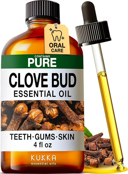 KUKKA Clove Essential Oils - 4 Fl Oz - for Hair, Skin, Diffuser, Aromatherapy & DIY Soap Making Scent - Bloomnest