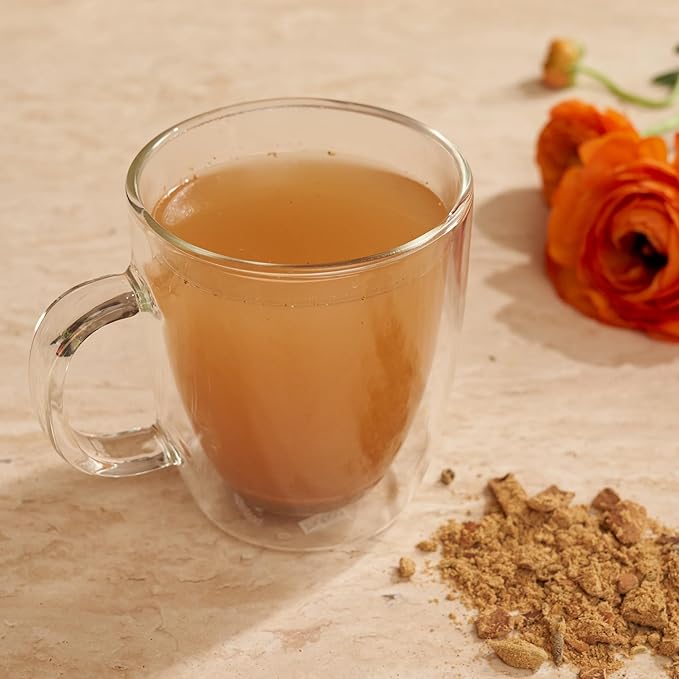 Divya's Immunity Tea - Ayurvedic Herbal Ginger Tea with Immune Boosting Herbs, Helps with Cough & Congestion, Sluggishness, and Sore Throat - Caffeine Free Blended Loose Leaf Cinnamon Tea Organic, Non-GMO - Bloomnest