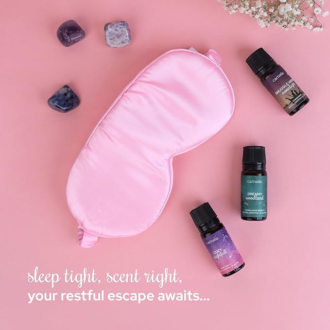 Carnatia Sleep Essentials Essential Oil Set – 100% Pure & Natural Aroma Blends for Deep Sleep, Stress Relief & Relaxation | Calming Oils for Diffusers, Pillows & Bedtime Routines - Bloomnest