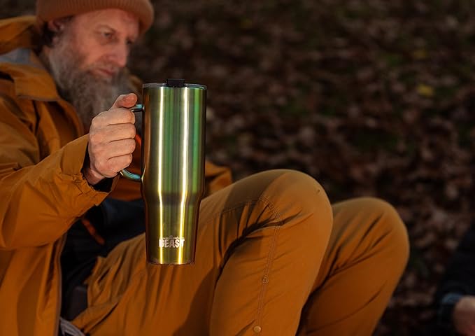 Beast 50 oz Tumbler Stainless Steel Vacuum Insulated Coffee Ice Cup Double Wall Travel Flask (Rainbow) - Bloomnest